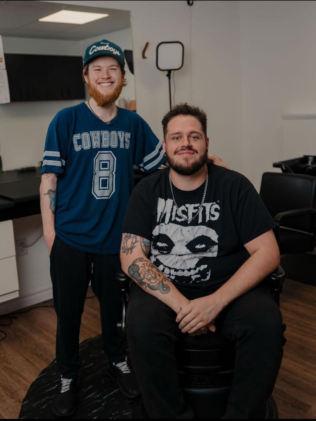 Owen and Talon, the barbers at Section Five-O-Six