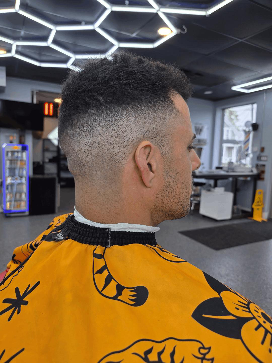 High skin fade, fresh out of the chair at Section Five-O-Six